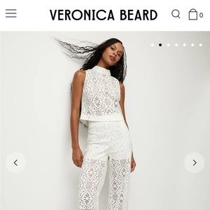 Brand new Veronica Beard Katmai Lace Top and Kehlane Lace Pant Set.